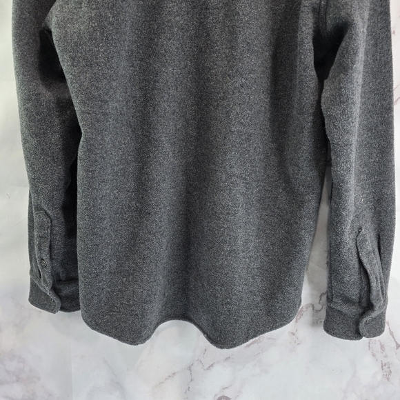 Coalatree Shirt Jacket Mens Large Wool Gray Button Down Shacket Chamois - Picture 7 of 12